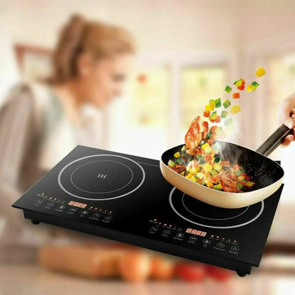 Dual Induction Cooktop 2400W Portable Digital Stove